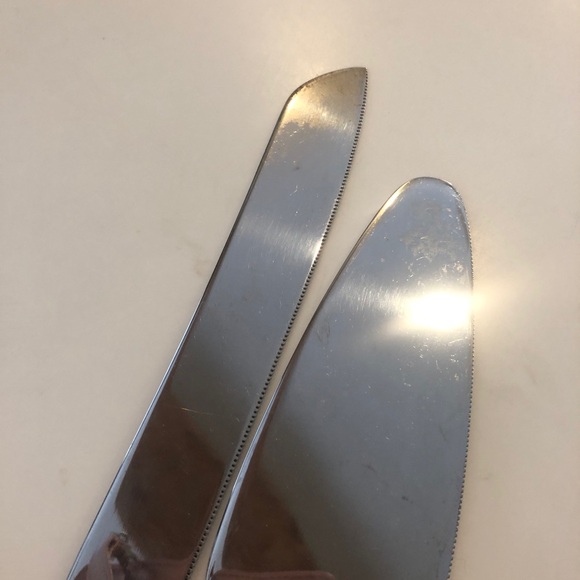 Wedding cake serving set! Beautiful stainless steel and gold plated! Lovely - Picture 6 of 7